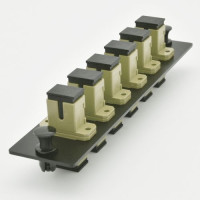 Universal 6 Port Simplex SC/UPC Metal Adapter Panel
