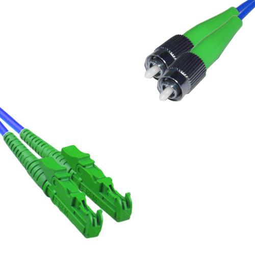 Indoor Armored Duplex E2000/APC to FC/APC Patch Cord 9/125 Singlemode