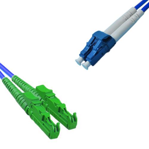Indoor Armored Duplex E2000/APC to LC/UPC Patch Cord 9/125 Singlemode