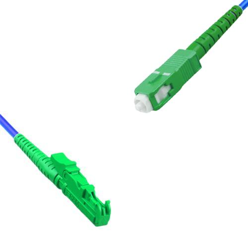 Indoor Armored Simplex E2000/APC to SC/APC Patch Cord 9/125 Singlemode