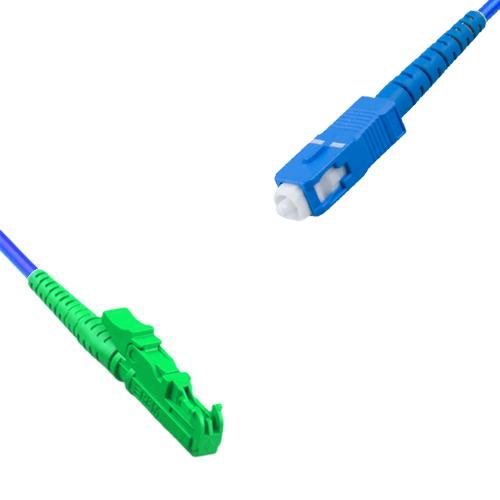 Indoor Armored Simplex E2000/APC to SC/UPC Patch Cord 9/125 Singlemode