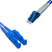 Indoor Armored Duplex E2000/UPC to LC/UPC Patch Cord 9/125 Singlemode