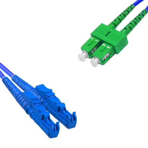 Indoor Armored Duplex E2000/UPC to SC/APC Patch Cord 9/125 Singlemode