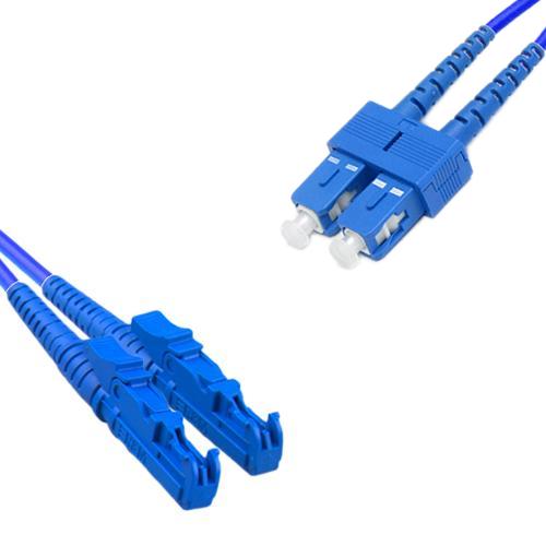 Indoor Armored Duplex E2000/UPC to SC/UPC Patch Cord 9/125 Singlemode