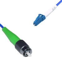 Indoor Armored Simplex FC/APC to LC/UPC Patch Cord 9/125 Singlemode