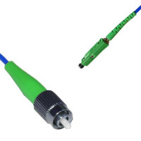 Indoor Armored Simplex FC/APC to MU/APC Patch Cord 9/125 Singlemode