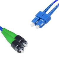 Indoor Armored Duplex FC/APC to SC/UPC Patch Cord OS2 9/125 Singlemode