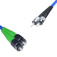 Indoor Armored Duplex FC/APC to ST/UPC Patch Cord OS2 9/125 Singlemode