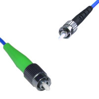Indoor Armored Simplex FC/APC to ST/UPC Patch Cord 9/125 Singlemode