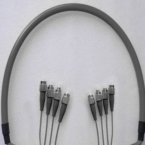 Indoor Armored 4 Fiber FC/UPC to FC/UPC Patch Cord 62.5/125 Multimode