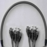 Indoor Armored 12 Fiber FC/UPC to FC/UPC Patch Cord 50/125 Multimode