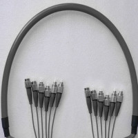 Indoor Armored 6 Fiber FC/UPC to FC/UPC Patch Cord 50/125 Multimode