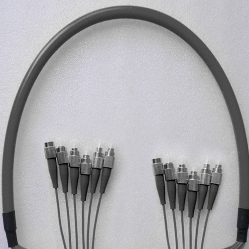 Indoor Armored 6 Fiber FC/UPC to FC/UPC Patch Cord 50/125 Multimode