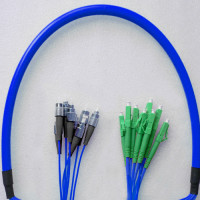 Indoor Armored 8 Fiber FC/UPC to LC/APC Patch Cord 9/125 Singlemode