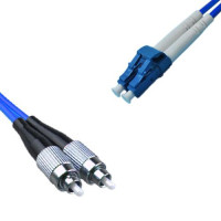 Indoor Armored Duplex FC/UPC to LC/UPC Patch Cord OS2 9/125 Singlemode