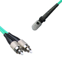 Indoor Armored Duplex FC/UPC to MTRJ/UPC Patch Cord OM3 50/125 MM