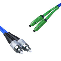 Indoor Armored Duplex FC/UPC to MU/APC Patch Cord OS2 9/125 Singlemode