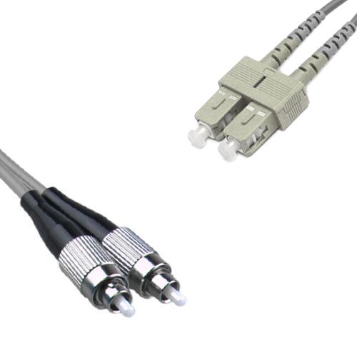 Indoor Armored Duplex FC/UPC to SC/UPC Patch Cord 62.5/125 Multimode