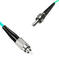 Indoor Armored Simplex FC/UPC to SMA905/UPC Patch Cord OM3 50/125 MM