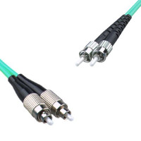 Indoor Armored Duplex FC/UPC to ST/UPC Patch Cord OM4 50/125 Multimode
