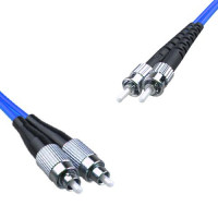 Indoor Armored Duplex FC/UPC to ST/UPC Patch Cord OS2 9/125 Singlemode