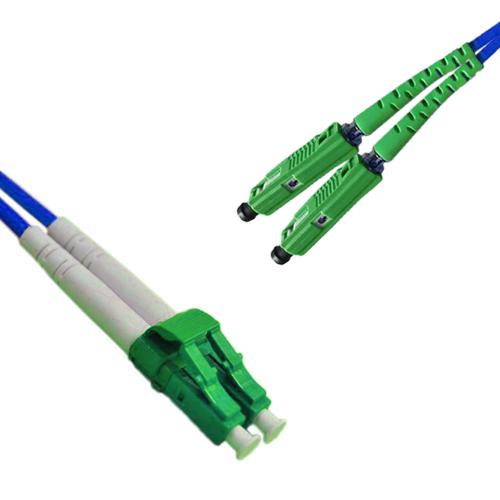Indoor Armored Duplex LC/APC to MU/APC Patch Cord OS2 9/125 Singlemode