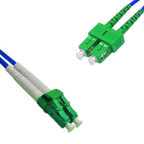 Indoor Armored Duplex LC/APC to SC/APC Patch Cord OS2 9/125 Singlemode