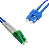 Indoor Armored Duplex LC/APC to SC/UPC Patch Cord OS2 9/125 Singlemode