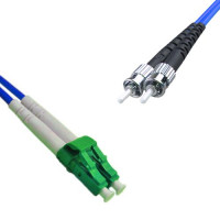 Indoor Armored Duplex LC/APC to ST/UPC Patch Cord OS2 9/125 Singlemode