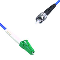 Indoor Armored Simplex LC/APC to ST/UPC Patch Cord 9/125 Singlemode