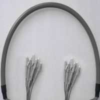 Indoor Armored 6 Fiber LC/UPC to LC/UPC Patch Cord 50/125 Multimode