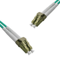 Indoor Armored Duplex LC/UPC to LC/UPC Patch Cord OM3 50/125 Multimode