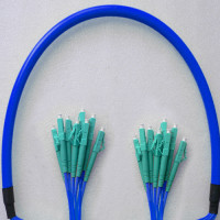 Indoor Armored 8 Fiber LC/UPC to LC/UPC Patch Cord 9/125 Singlemode