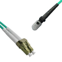 Indoor Armored Duplex LC/UPC to MTRJ/UPC Patch Cord OM3 50/125 MM