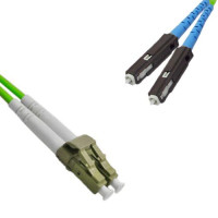 Indoor Armored Duplex LC/UPC to MU/UPC Patch Cord OM5 50/125 Multimode