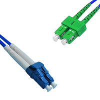 Indoor Armored Duplex LC/UPC to SC/APC Patch Cord OS2 9/125 Singlemode