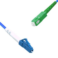 Indoor Armored Simplex LC/UPC to SC/APC Patch Cord 9/125 Singlemode