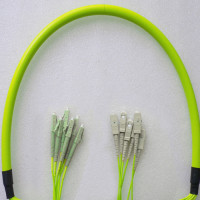 Indoor Armored 6 Fiber LC/UPC to SC/UPC Patch Cord OM5 50/125 MM