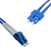 Indoor Armored Duplex LC/UPC to SC/UPC Patch Cord OS2 9/125 Singlemode