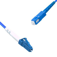 Indoor Armored Simplex LC/UPC to SC/UPC Patch Cord 9/125 Singlemode