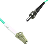 Indoor Armored Simplex LC/UPC to SMA905/UPC Patch Cord OM3 50/125 MM