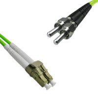 Indoor Armored Duplex LC/UPC to SMA905/UPC Patch Cord OM5 50/125 MM