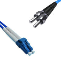 Indoor Armored Duplex LC/UPC to SMA905/UPC Patch Cord 9/125 Singlemode