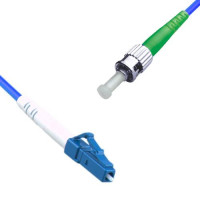 Indoor Armored Simplex LC/UPC to ST/APC Patch Cord 9/125 Singlemode