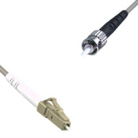 Indoor Armored Simplex LC/UPC to ST/UPC Patch Cord 62.5/125 Multimode
