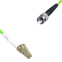 Indoor Armored Simplex LC/UPC to ST/UPC Patch Cord OM5 50/125 MM