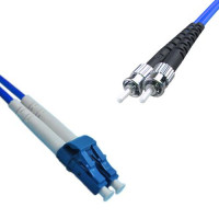 Indoor Armored Duplex LC/UPC to ST/UPC Patch Cord OS2 9/125 Singlemode