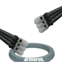 Indoor Armored 6 Fiber MTRJ/UPC to MTRJ/UPC Patch Cord 62.5/125 MM