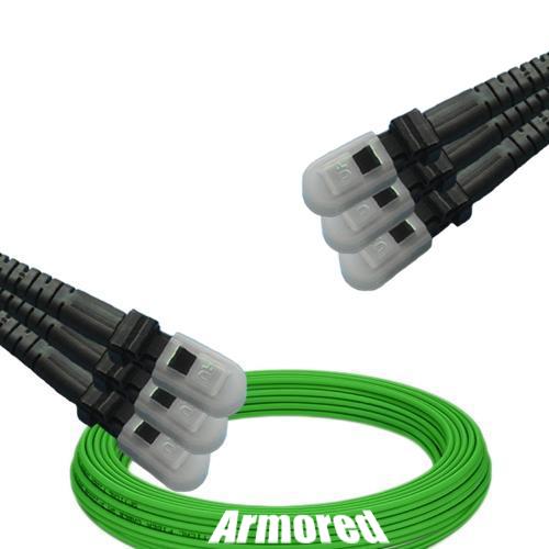 Indoor Armored 6 Fiber MTRJ/UPC to MTRJ/UPC Patch Cord OM5 50/125 MM