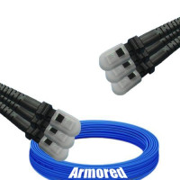 Indoor Armored 6 Fiber MTRJ/UPC to MTRJ/UPC Patch Cord 9/125 SM